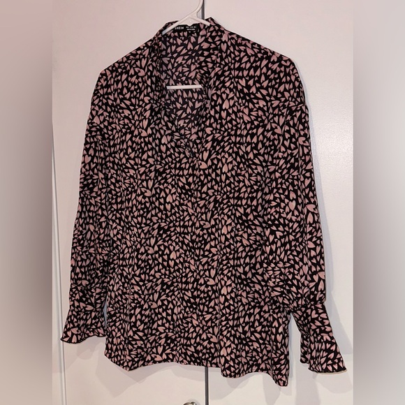 SHEIN long sleeve blouse with hearts - Picture 1 of 7